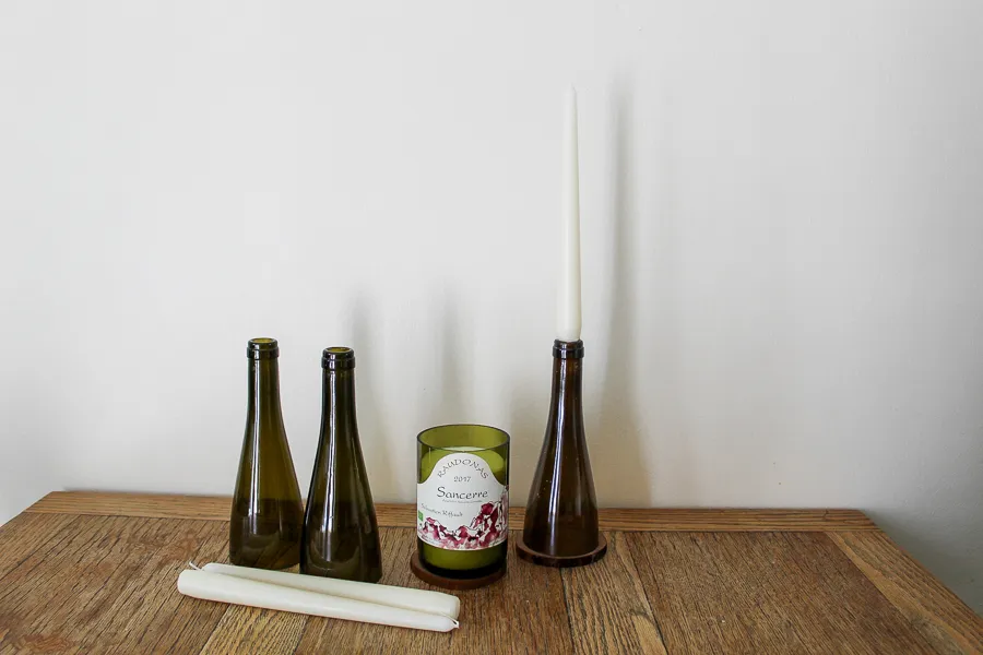 anndy enterprises wine bottle candles 